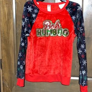 Bah Humbug Christmas sweatshirt JR lg